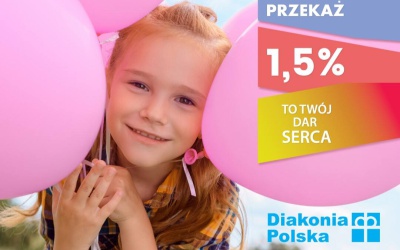 1,5 procent podatku dla Diakonii Polskiej