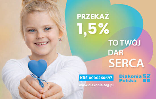  Podaruj 1,5% podatku Diakonii